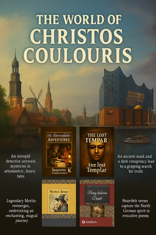 The World of Christos Coulouris! The Books Lost Templar, Merlins Return, The Adventures of Inspector K