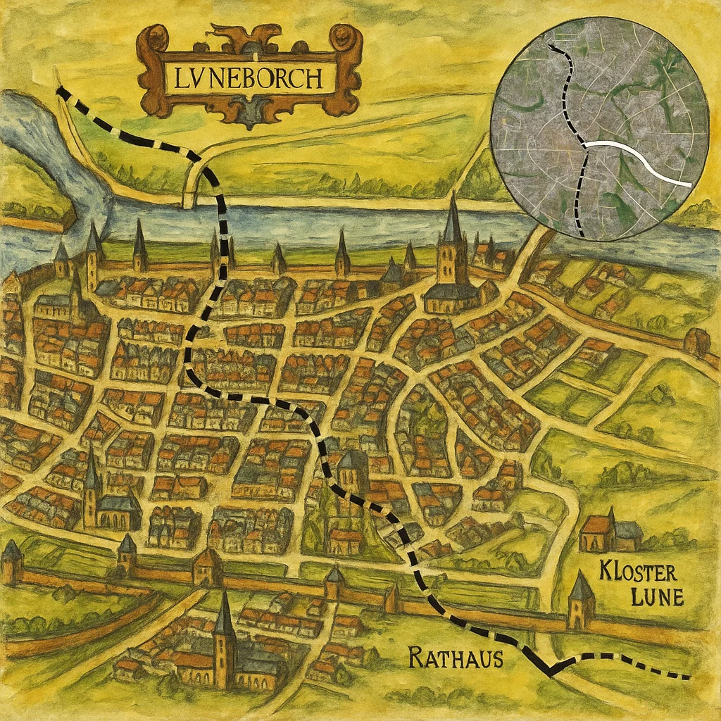 Tunnel unter dem Rathaus Lüneburg-Richtung Kloster Lüne