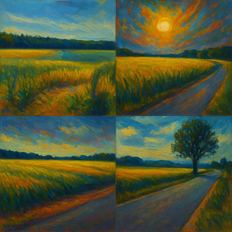 Tolle Collage von Acryl Bildern aus allen Regionen und Wanderungen, sowie Momentaufnahmen, nimmt euch Zeit!