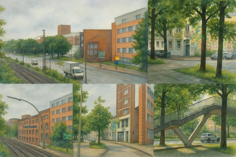 Der Binnenhafen ist die Keimzelle der Stadt Harburg. Um die Schlossinsel herum entstanden die Hafenbecken. Schon 1847 bekam er einen Eisenbahnanschluss und wurde Industriegebiet.