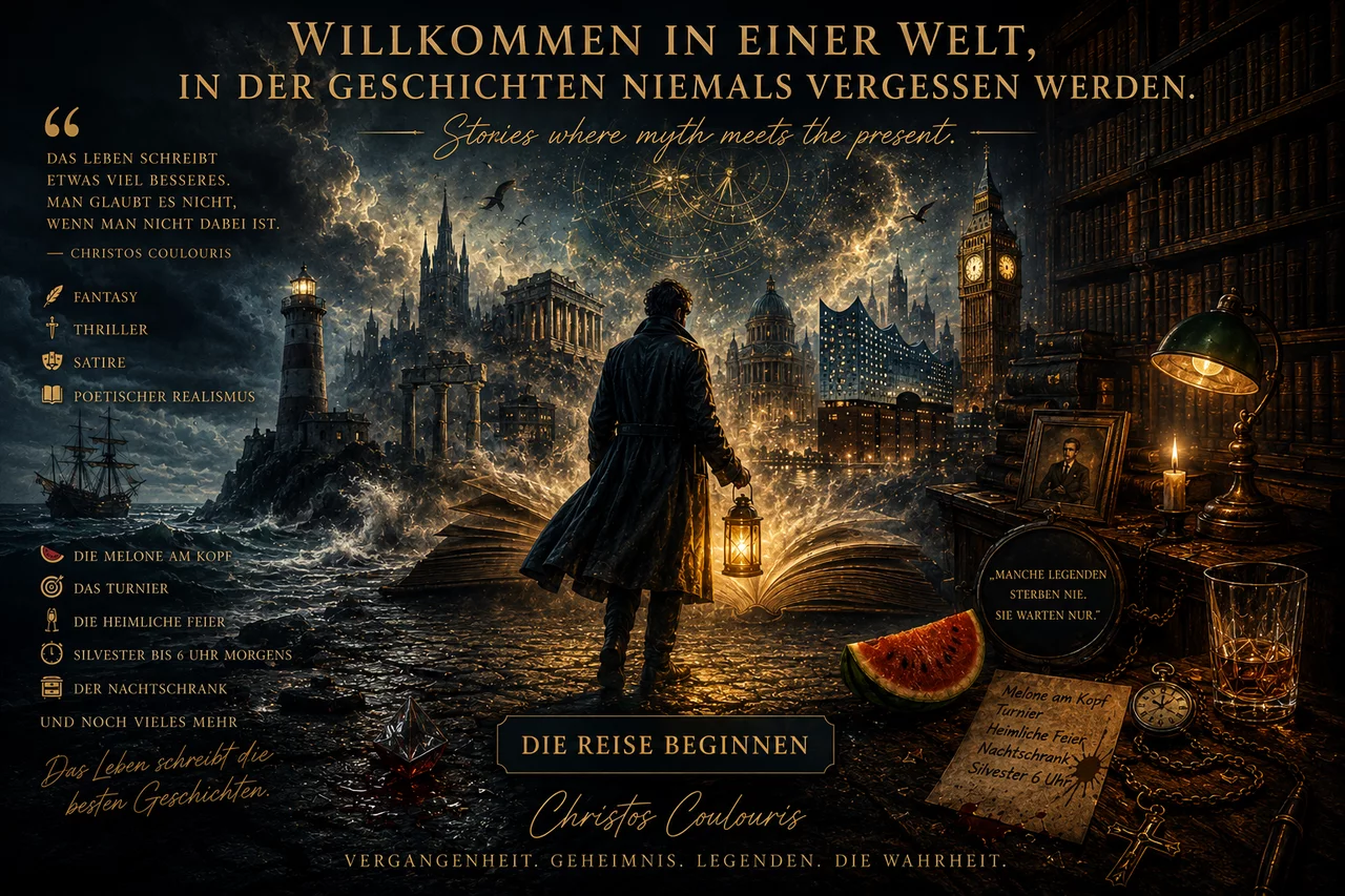 Willkommen in einer Welt, in der Städte sich erinnern.

Wo Nebel Geschichten bewahrt.

Wo Legenden niemals ganz verschwinden.