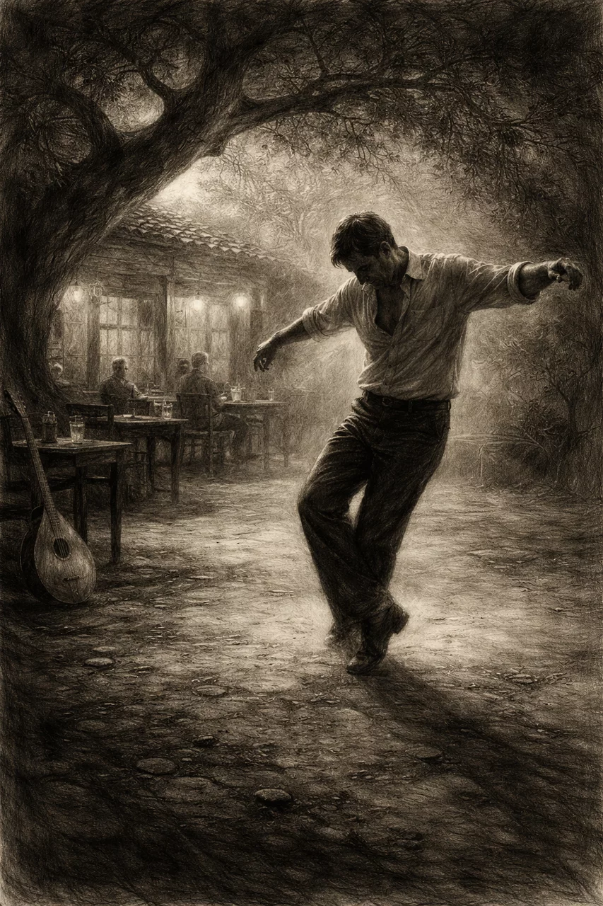 Σκηνή από το μυθιστόρημά μου.